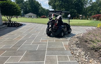 stamped concrete overlay