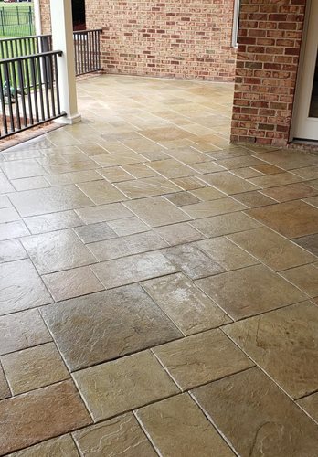 stamped concrete