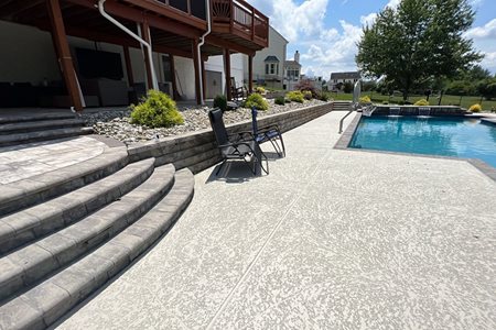 D.C. scored concrete