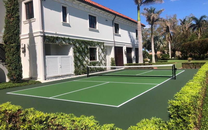 custom color sport court coating