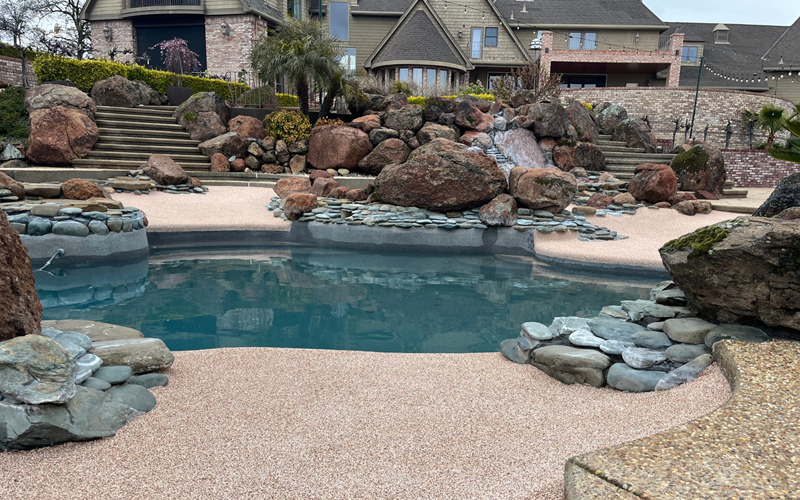 SunPlay safety surfacing pool deck Washington DC