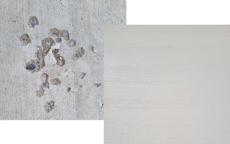 salt damage on concrete DC