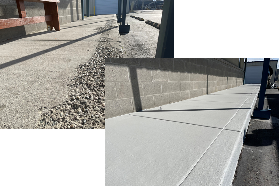 Salt Damaged Concrete, Before And After
Site
SUNDEK of Washington
