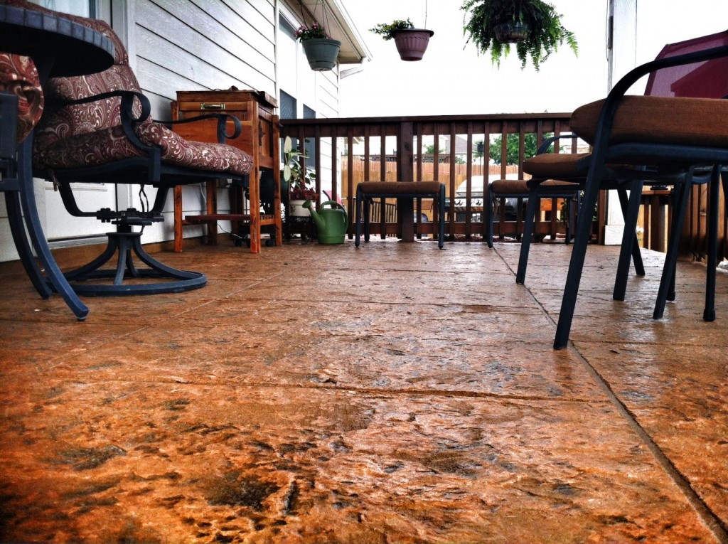 SunRestore for stamped concrete