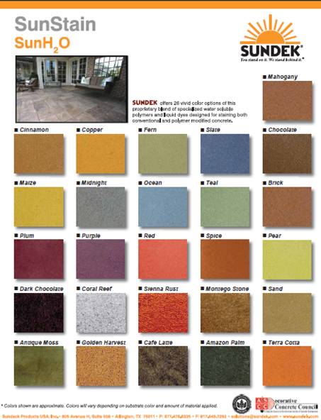 Concrete stain