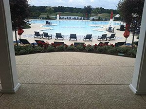 SunStamp pool deck coating