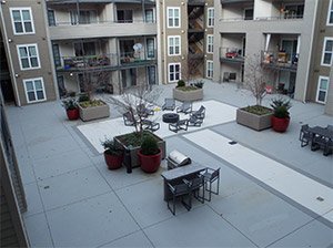 Apartment Courtyard in Arlington, VA