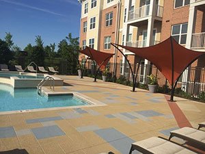 apartment pool deck